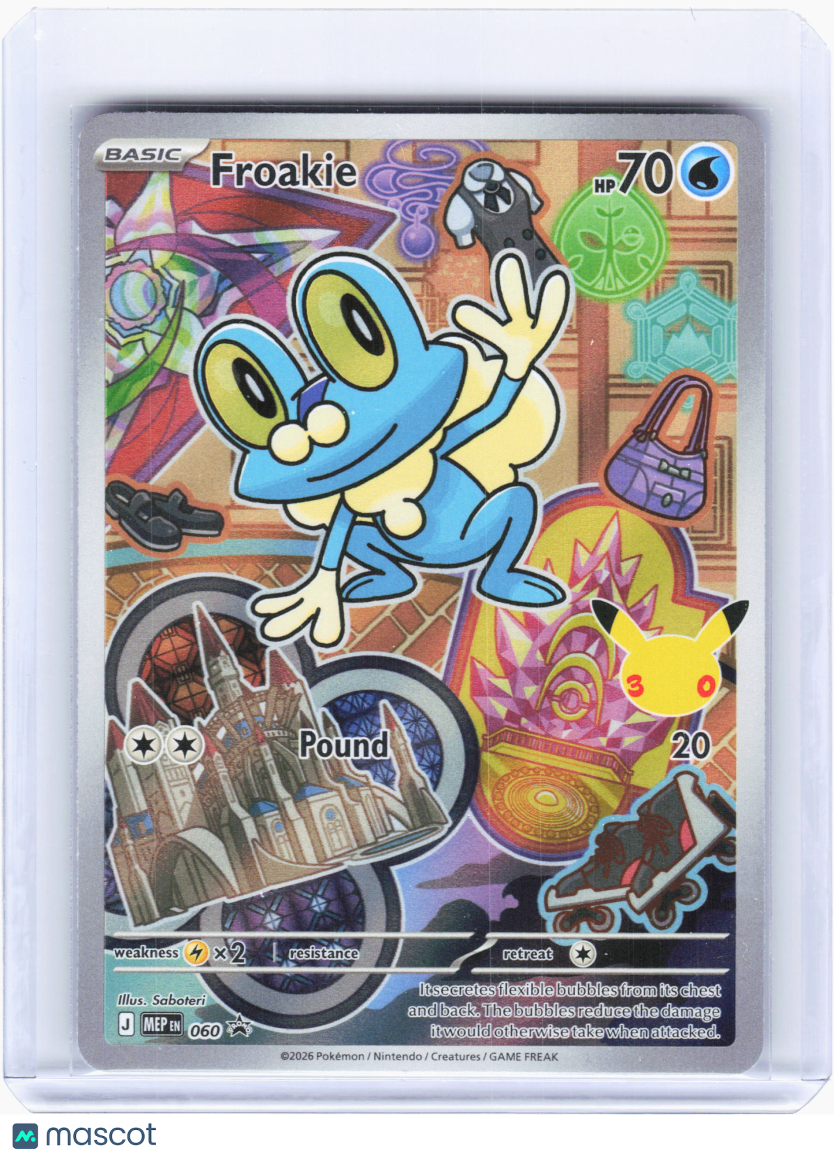 2026 Pokemon—Froakie #060 Mega Evolution Promo—Black Star Promo Holo