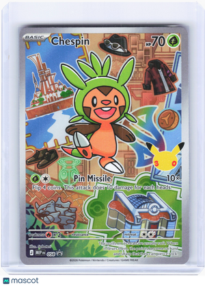 2026 Pokemon—Chespin #058 Mega Evolution Promo—Black Star Promo Holo