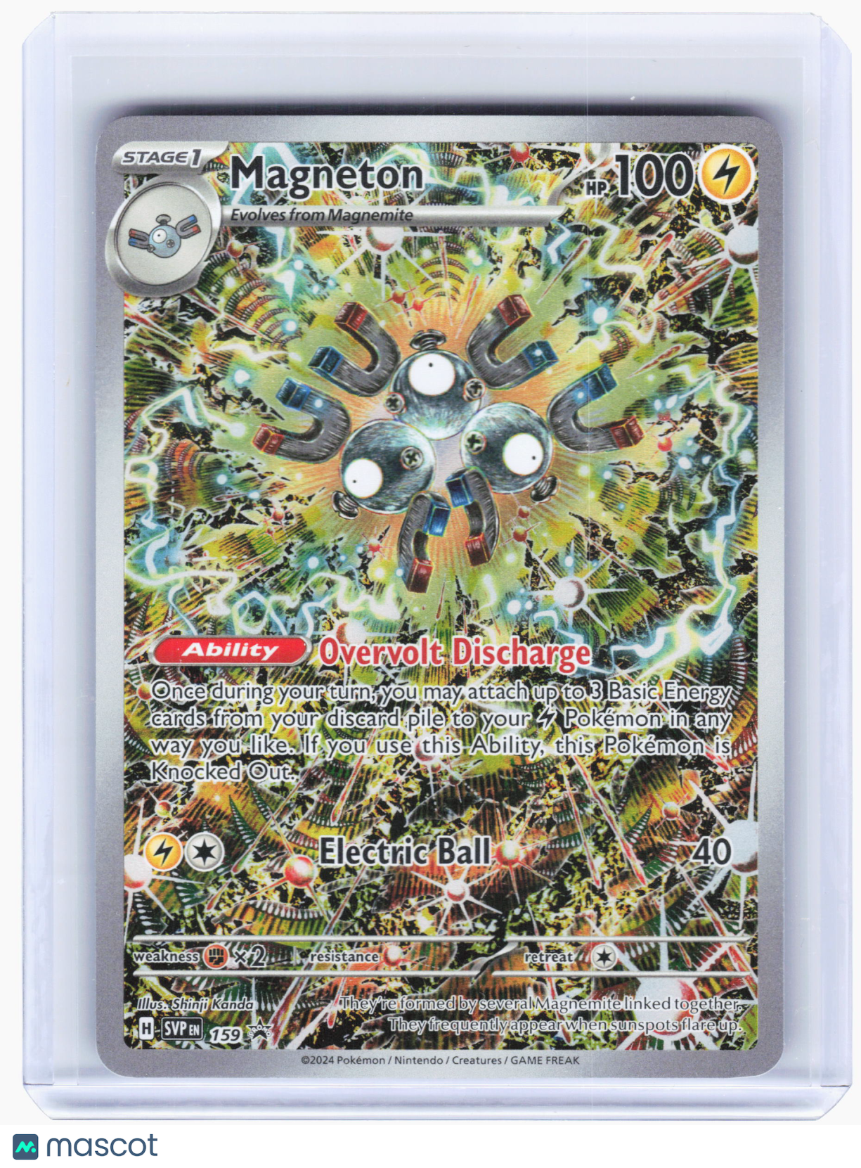 2024 Pokemon—Magneton #159 Scarlet & Violet Promo Cards—Black Star Promo Holo