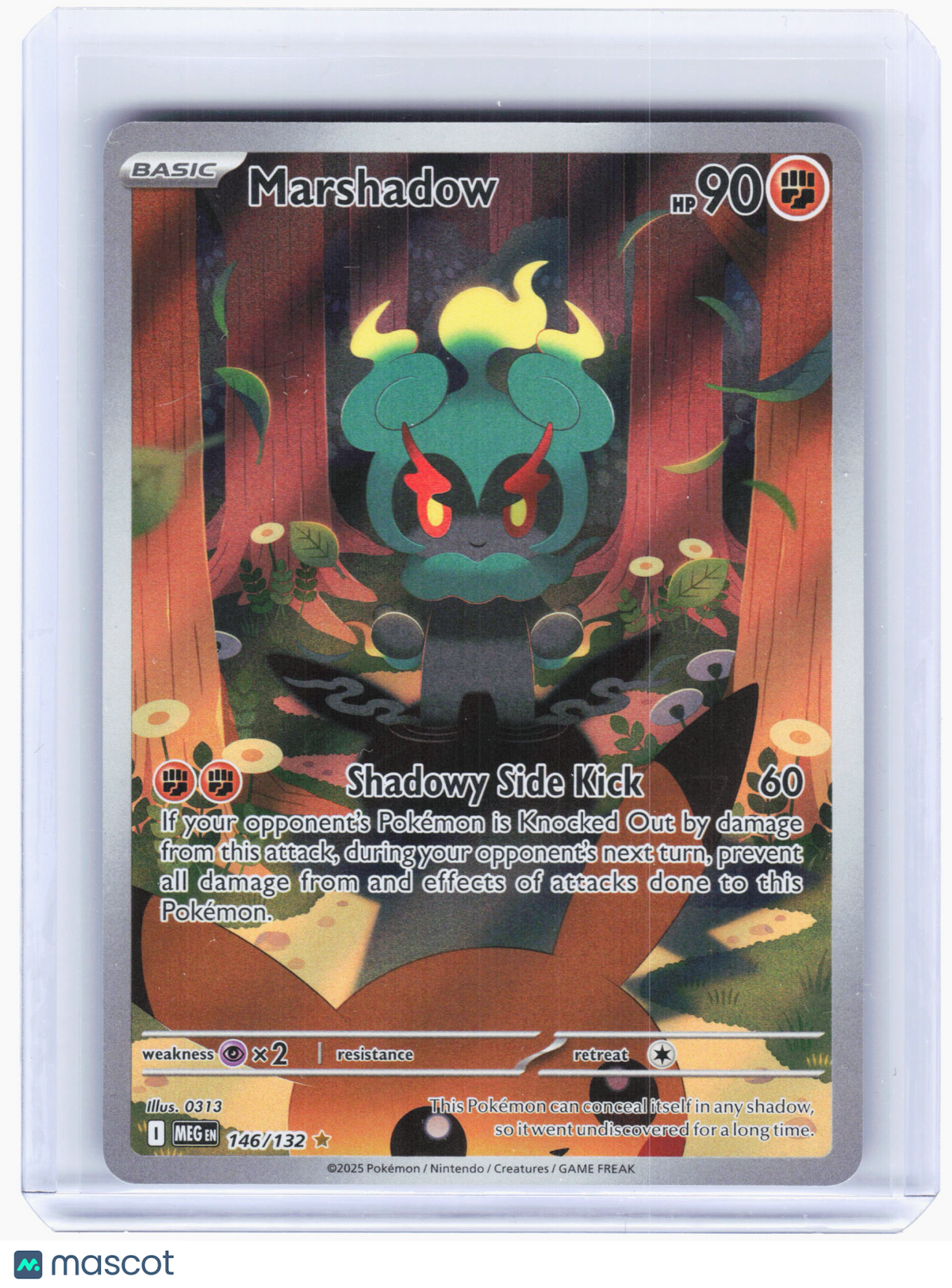 2025 Pokemon—Marshadow #146 Mega Evolution—Illustration Rare Holo