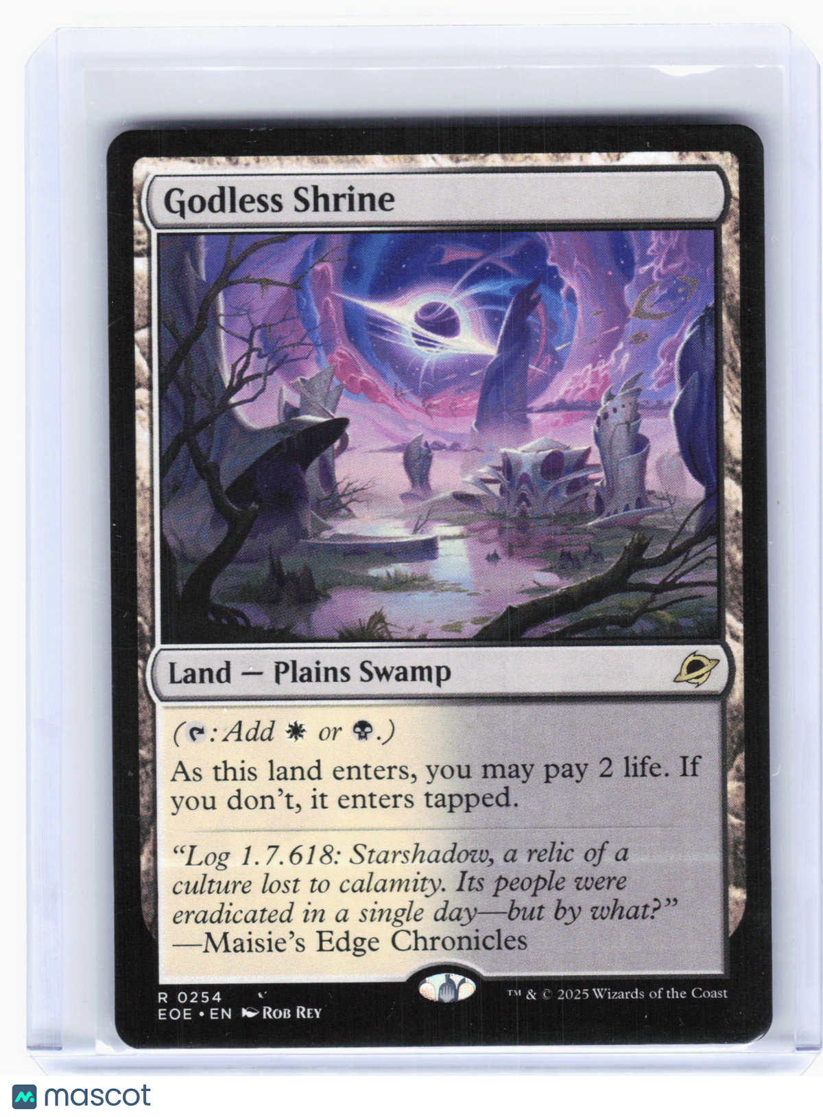 2025 Magic: The Gathering—Godless Shrine #254 Edge of Eternity—Rare Nonfoil