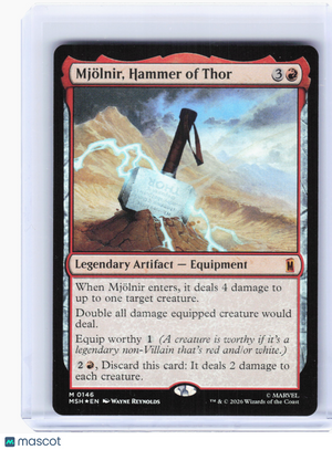 2026 Magic: TG—Mjolnir, Hammer of Thor #146 Marvel Super Heroes—Mythic Foil