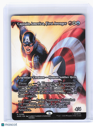 2025 MTG—Captain America, First Avenger #88 MAR—Mythic Nonfoil (Borderless)