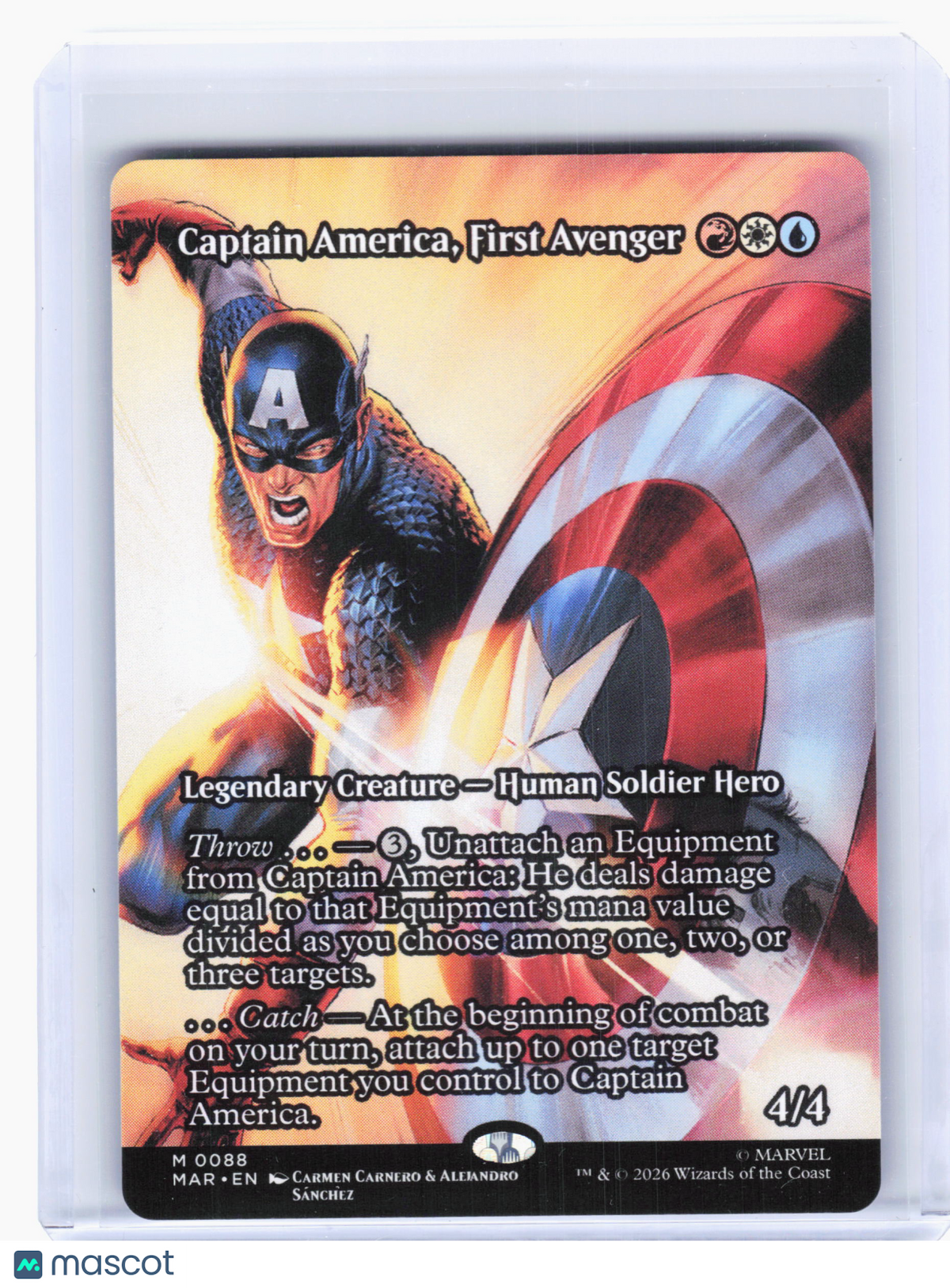2025 MTG—Captain America, First Avenger #88 MAR—Mythic Nonfoil (Borderless)