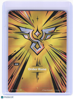 2026 Riftbound: League of Legends TCG—Order Rune #R06a Vendetta—Showcase Foil