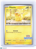 2025 Pokemon—Pikachu #214 SVP—Black Star Promo (Illustration Contest 2024) [LP]