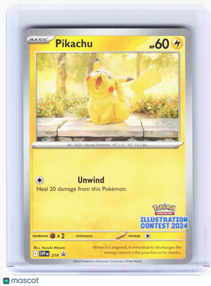 2025 Pokemon—Pikachu #214 SVP—Black Star Promo (Illustration Contest 2024) [LP]