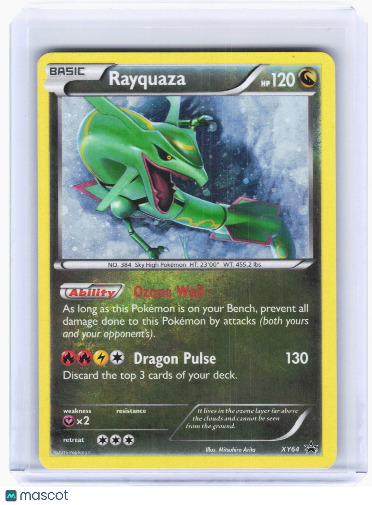 2015 Pokemon—Rayquaza #64 XY Promos—Black Star Promo Holo [Heavily Played]