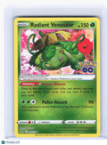 2022 Pokemon —Radiant Venusaur #4 GO—Radiant Rare Holo [Damaged]