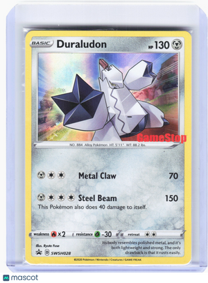 2020 Pokemon—Duraludon #028 Sword & Shield—Black Star Promo (Gamestop) (Sealed)