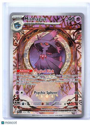 2023 Pokemon—Mismagius #212/193 Paldea Evolved—Illustration Rare Holo