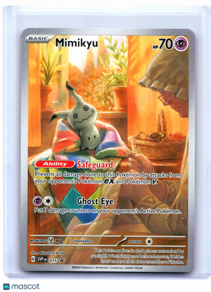 2024 Pokemon—Mimikyu #075 Scarlet & Violet Promo—Black Star Promo Holo