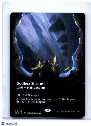 2025 Magic: TG—Godless Shrine (Borderless) #0280 Edge of Eternities—Rare Nonfoil