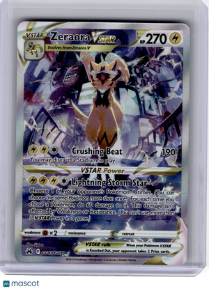 2023 Pokemon—Zeraora VSTAR #GG43 Crown Zenith: Galarian Gallery—Ultra Rare Holo