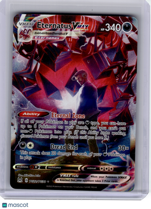 2022 Pokemon—Eternatus VMAX #TG22 Lost Origin Trainer Gallery—Ultra Rare Holo