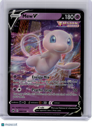 2023 Pokemon—Mew V #60 Crown Zenith—Ultra Rare Holo