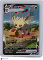 2021 Pokemon—Leafeon VMAX #205 Evolving Skies—Ultra Rare Holo [Heavily Played]
