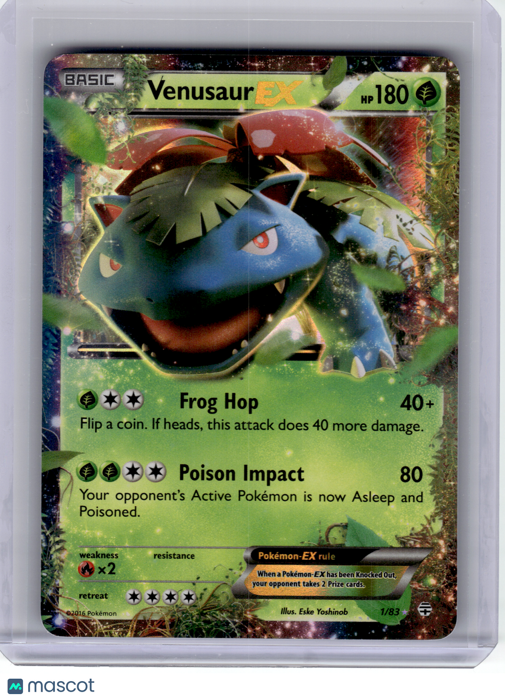 2016 Pokemon—Venusaur EX #1 Generations—Ultra Rare Holo [Moderately Played]