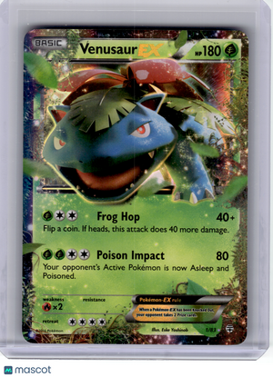 2016 Pokemon—Venusaur EX #1 Generations—Ultra Rare Holo [Moderately Played]