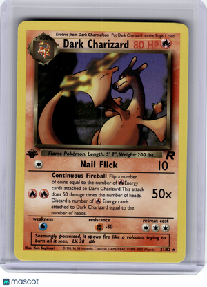 2000 Pokemon—Dark Charizard #21 Team Rocket—Rare Nonholo [Lightly Played]