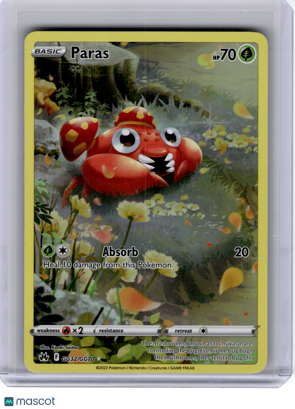 2023 Pokemon—Paras #GG32 Crown Zenith: Galarian Gallery—Ultra Rare Holo [LP]