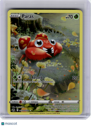 2023 Pokemon—Paras #GG32 Crown Zenith: Galarian Gallery—Ultra Rare Holo [LP]