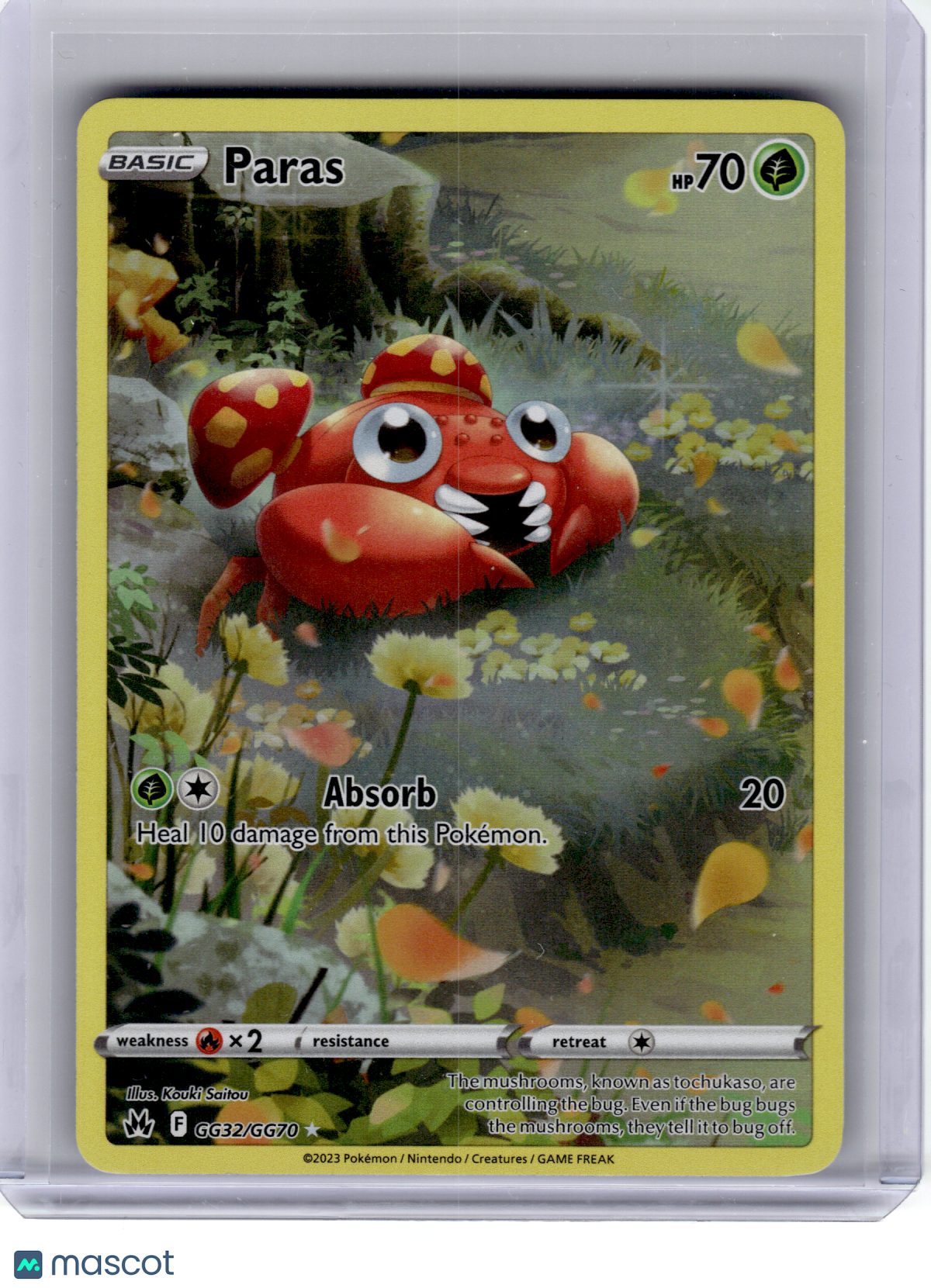 2023 Pokemon—Paras #GG32 Crown Zenith: Galarian Gallery—Ultra Rare Holo [LP]