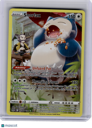 2022 Pokemon—Snorlax #TG10 Lost Origin Trainer Gallery—Ultra Rare Holo [LP]