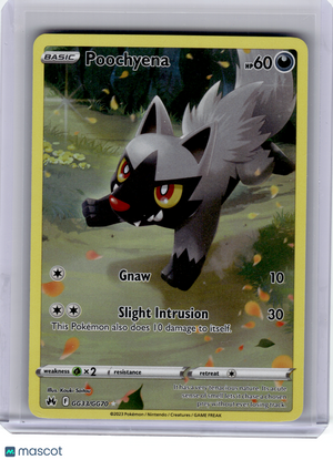 2023 Pokemon—Poochyena #GG33 Crown Zenith: Galarian Gallery—Ultra Rare Holo [LP]