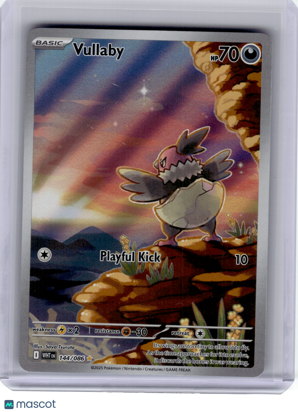 2025 Pokemon—Vullaby #144 White Flare—Illustration Rare Holo [Lightly Played]