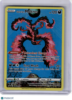 2023 Pokemon—Galarian Moltres #284 Sword & Shield—Black Star Promo Holo