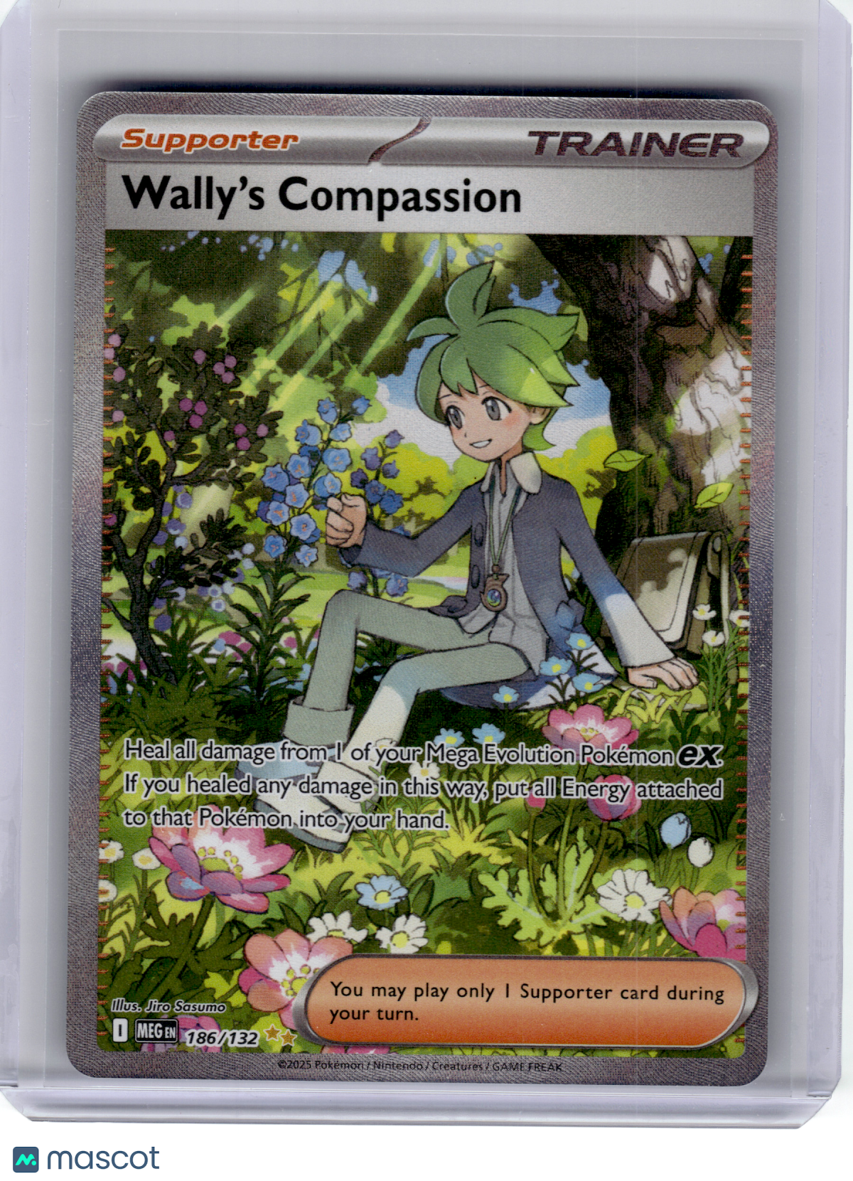 2025 Pokemon—Wally's Compassion #186 Mega Evolution—Special Illustration Rare