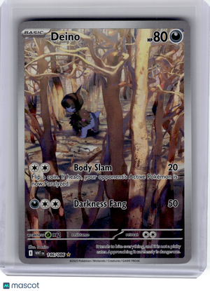2025 Pokemon—Deino #146 White Flare—Illustration Rare Holo
