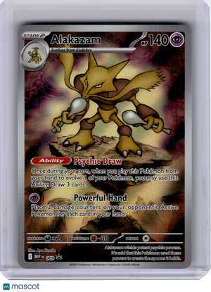 2025 Pokemon—Alakazam #009 Mega Evolution Promo—Black Star Promo Holo