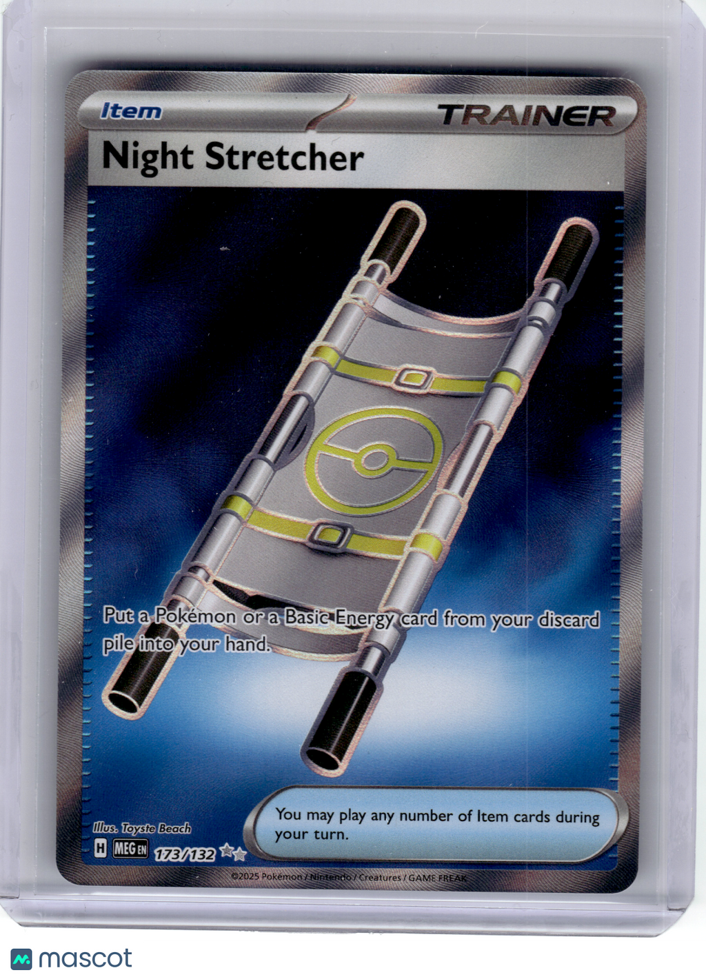 2025 Pokemon—Night Stretcher #173 Mega Evolution—Ultra Rare Holo