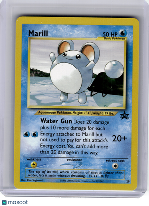 2000 Pokemon—Marill #29 WoTC Promo—Black Star Promo Nonholo