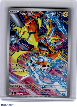2024 Pokemon—Zeraora #151 Stellar Crown—Illustration Rare Holo [Damaged]