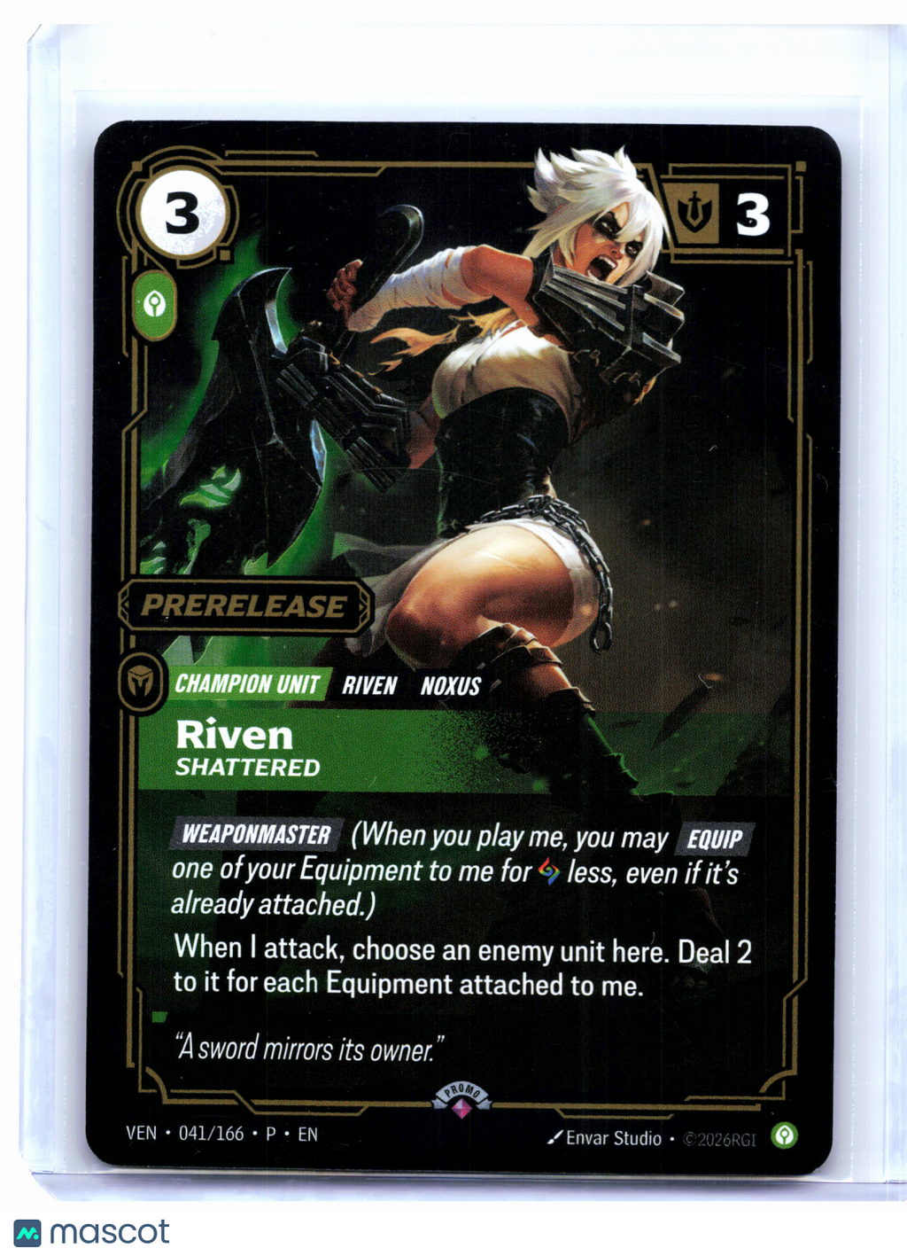 2026 Riftbound—Riven, Shattered #041/166 OPP—Promo Foil (Prerelease)