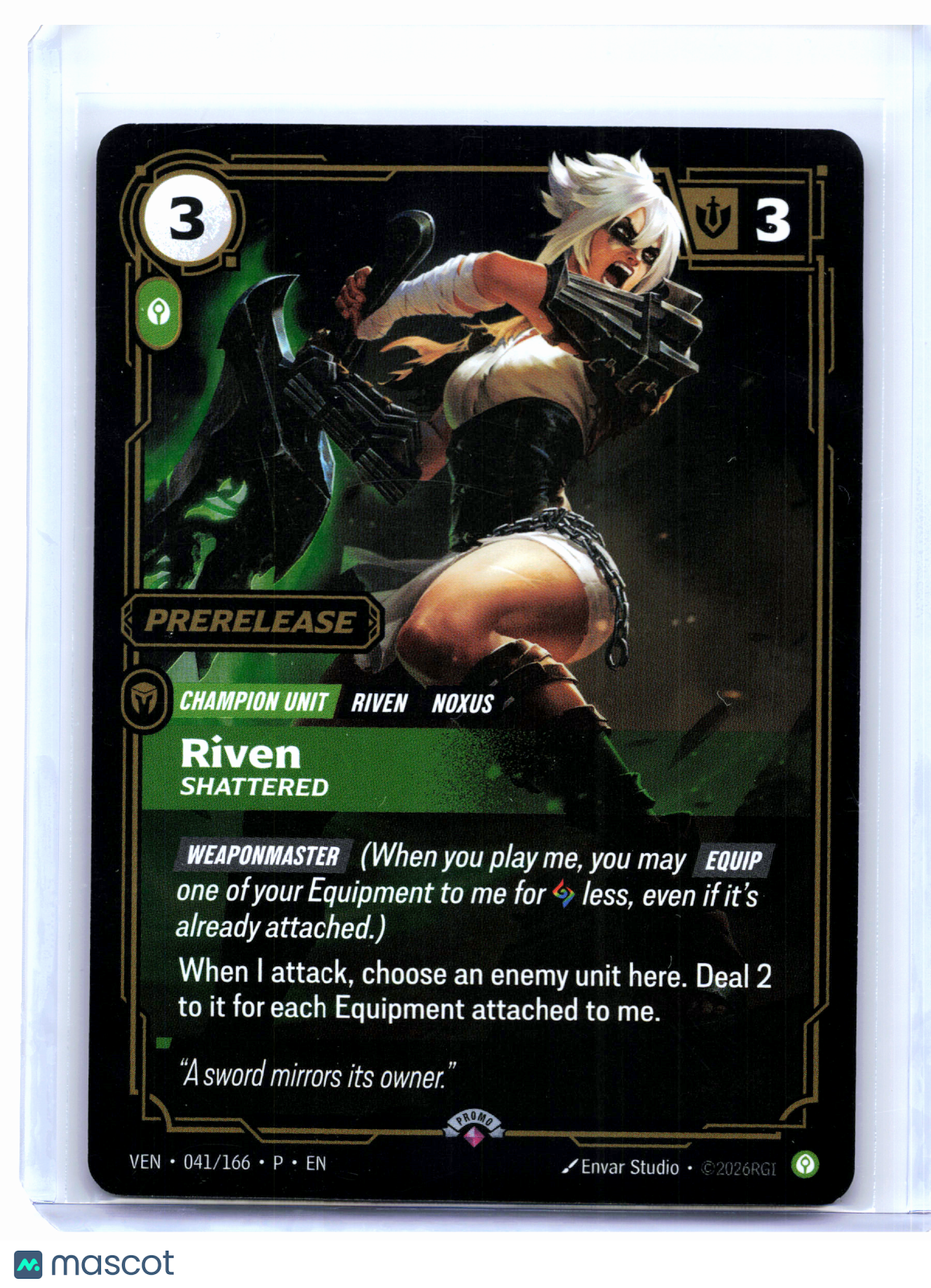2026 Riftbound—Riven, Shattered #041/166 OPP—Promo Foil (Prerelease)