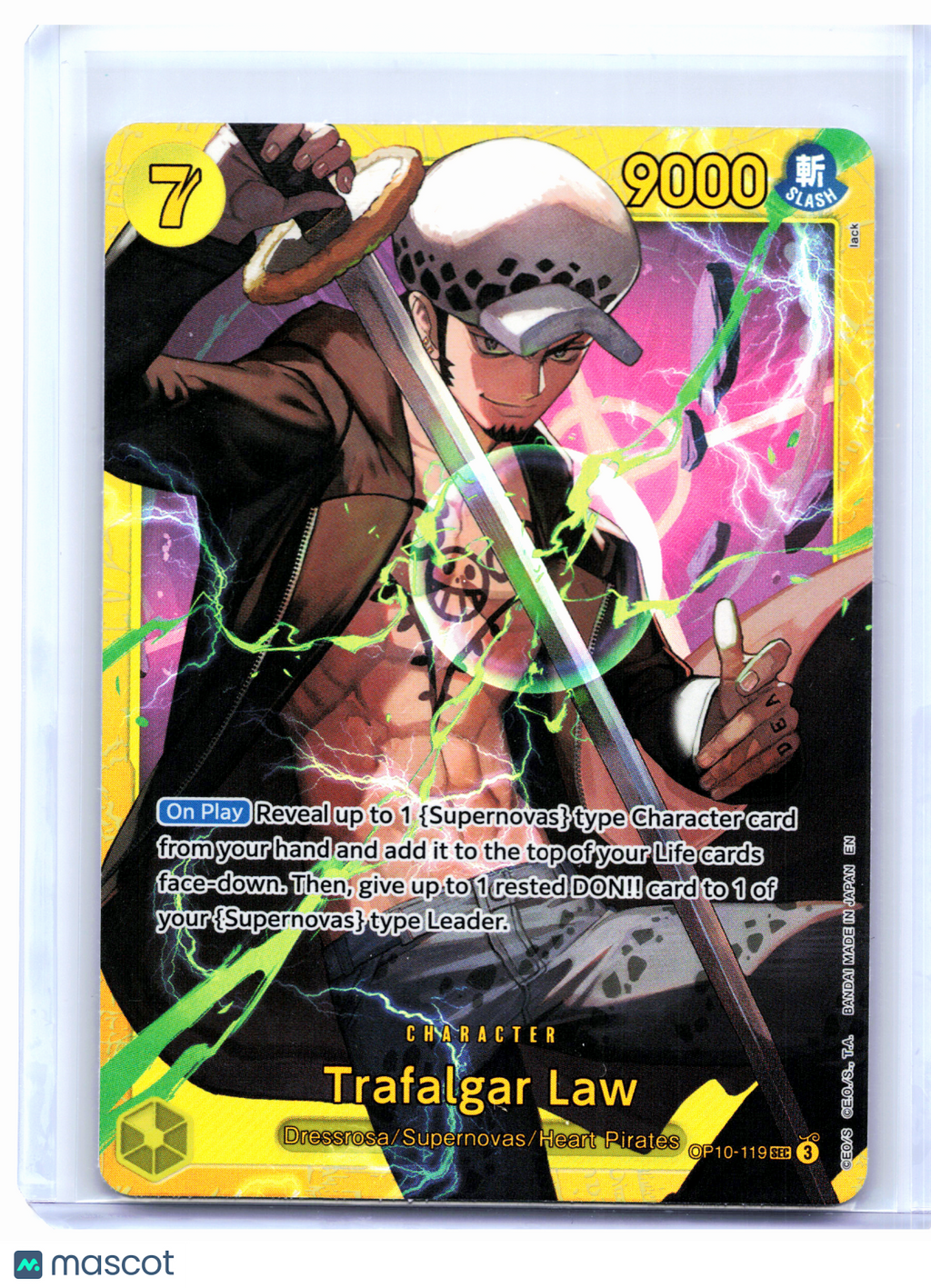 2025 One Piece Card Game—Trafalgar Law #OP10-119 Royal Blood—Secret Rare Foil