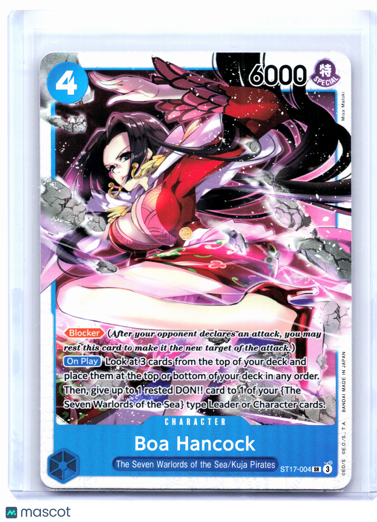 2024 One Piece—Boa Hancock #ST17-004 Donquixote Doflamingo—Super Rare Foil