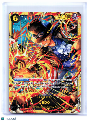 2025 One Piece Card Game—Sabo #OP13-120 Carrying On His Will—Secret Rare Foil