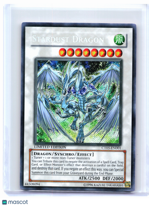 2008 Yu-Gi-Oh!—Stardust Dragon #CT05-EN001—Secret Rare Foil (Limited Edition)