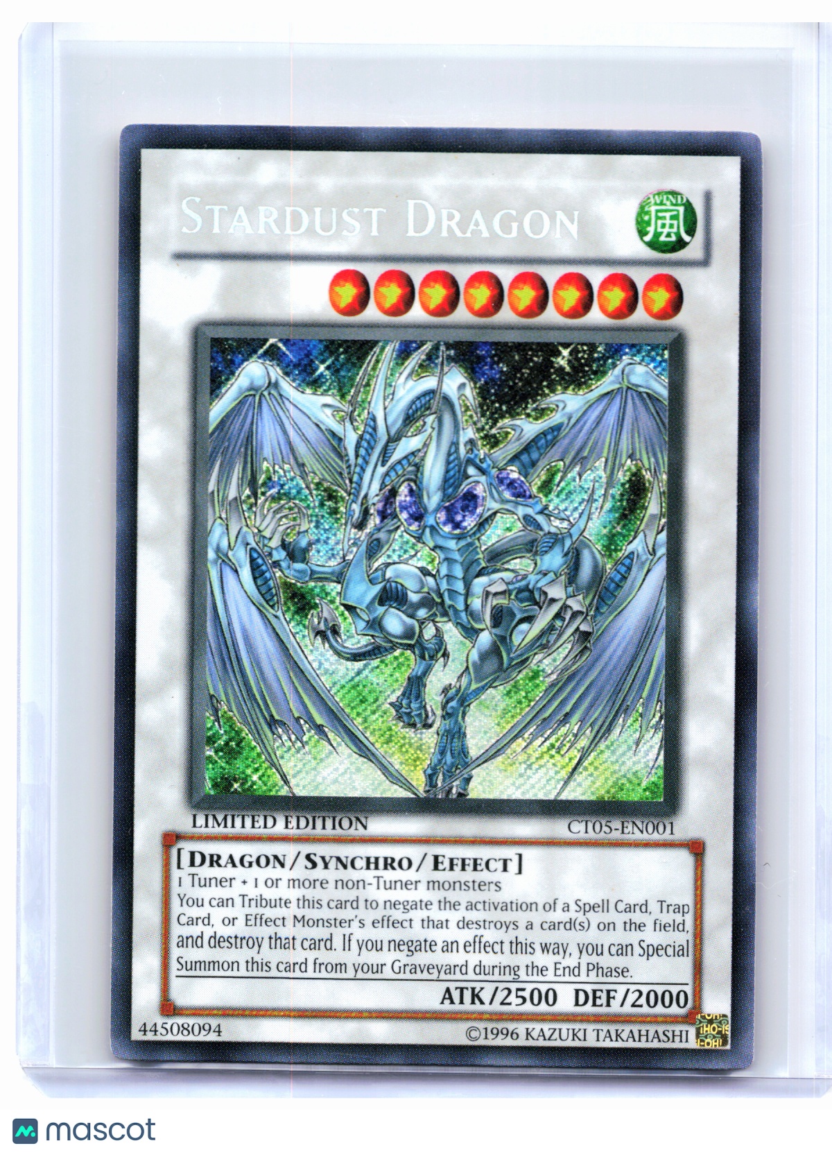 2008 Yu-Gi-Oh!—Stardust Dragon #CT05-EN001—Secret Rare Foil (Limited Edition)