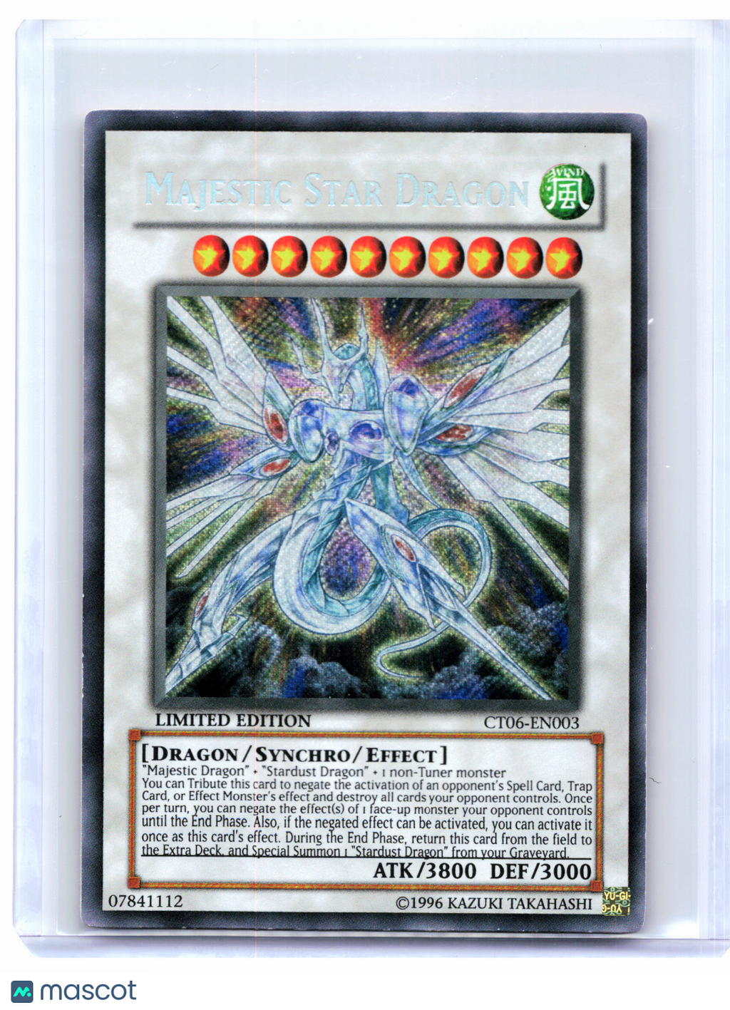 2009 YuGiOh—Majestic Star Dragon #CT06-EN003—Secret Rare Foil (Limited Edition)