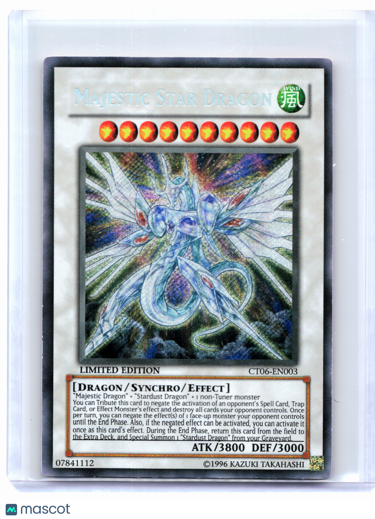 2009 YuGiOh—Majestic Star Dragon #CT06-EN003—Secret Rare Foil (Limited Edition)