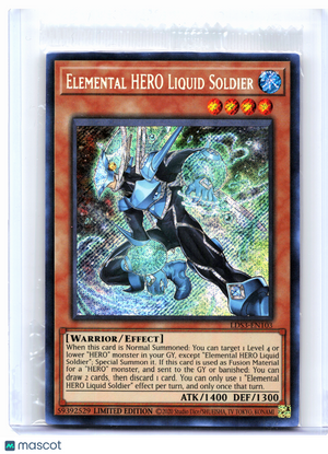 2022 YuGiOh—Elemental HERO Liquid Soldier #LDS3-EN103—Secret Rare (LE) [Sealed]