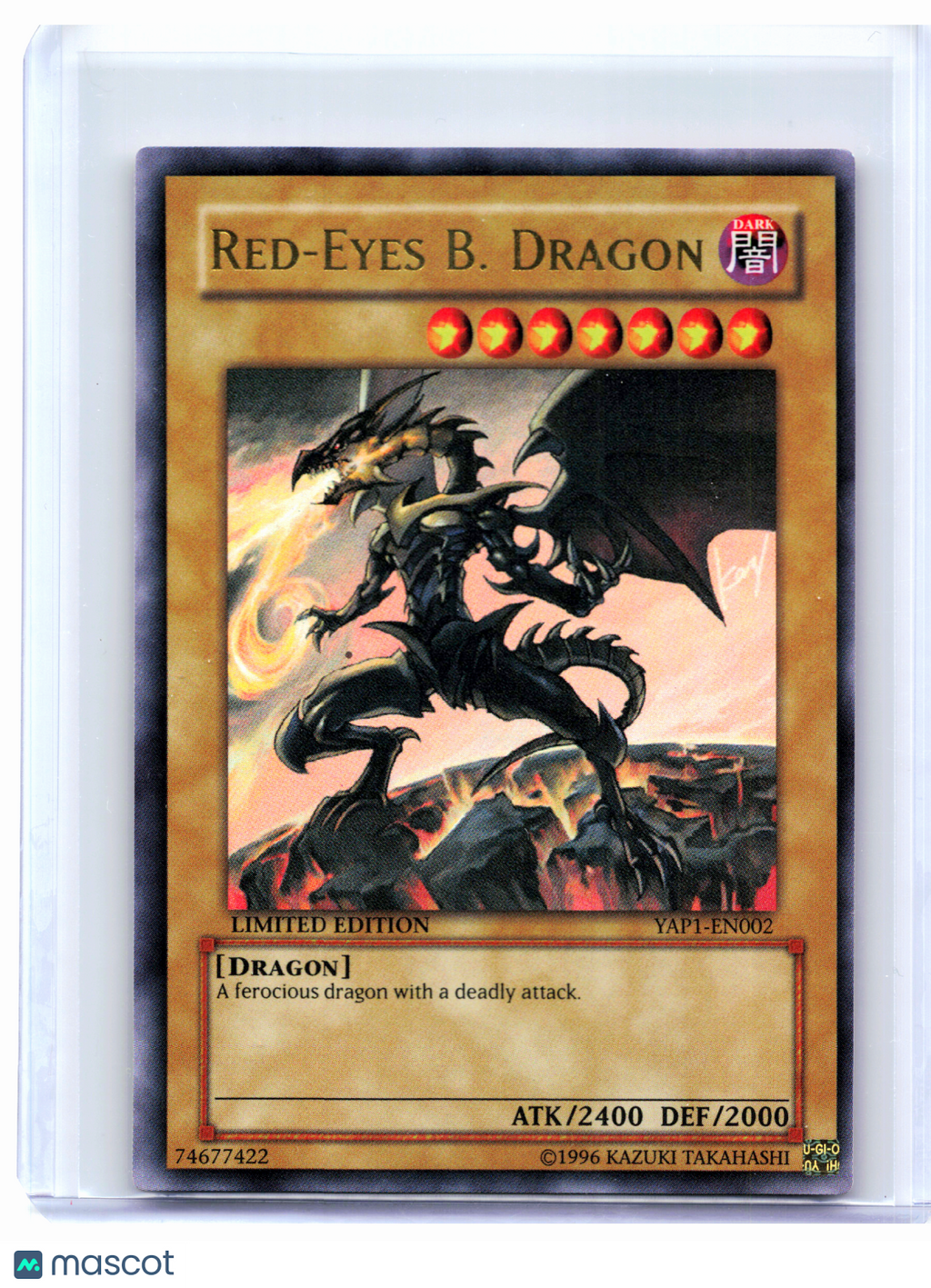 2008 YuGiOh—Red-Eyes B. Dragon #YAP1-EN002 Anniversary Pack—Ultra Rare (LE) [LP]