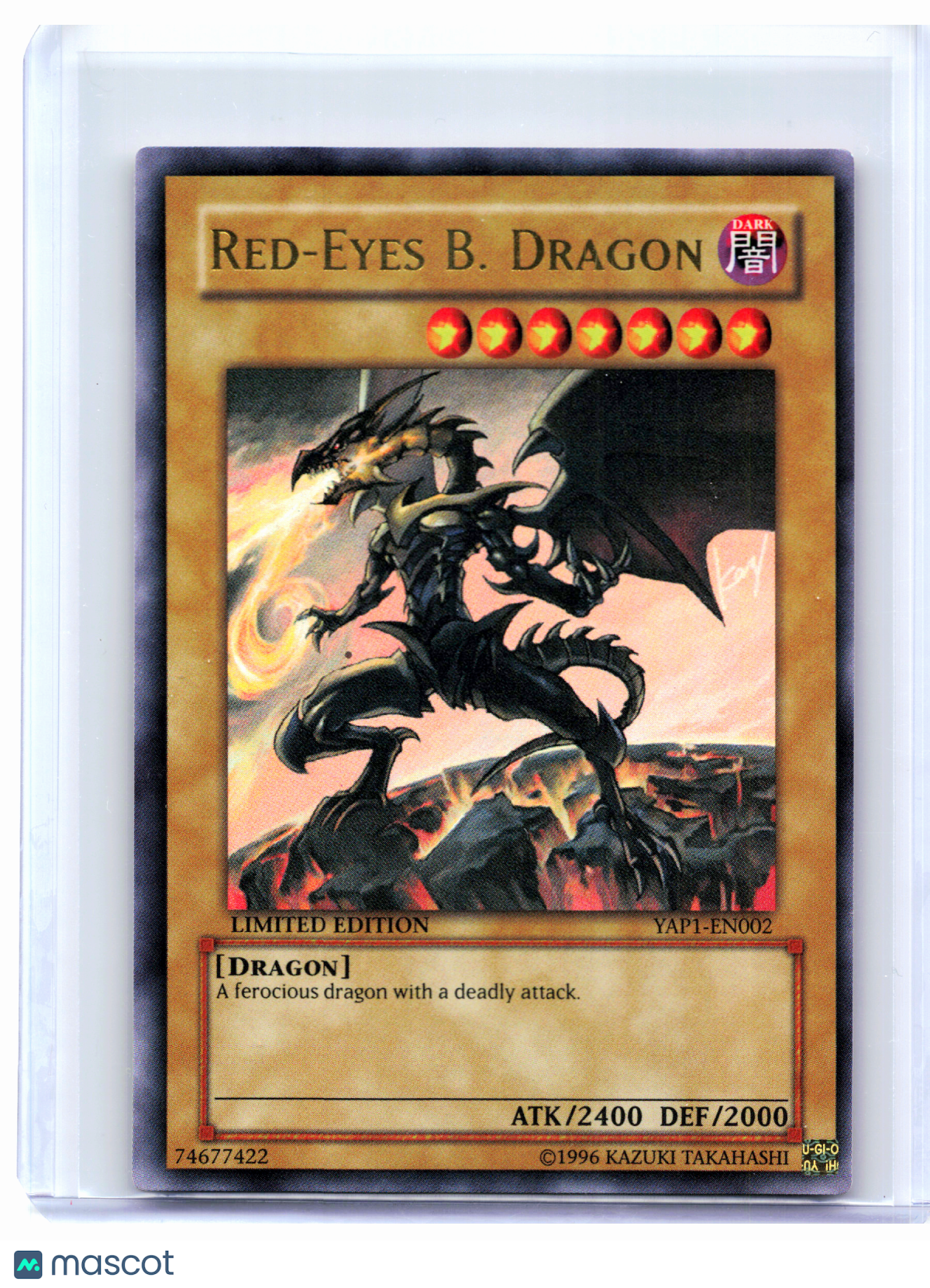 2008 YuGiOh—Red-Eyes B. Dragon #YAP1-EN002 Anniversary Pack—Ultra Rare (LE) [LP]