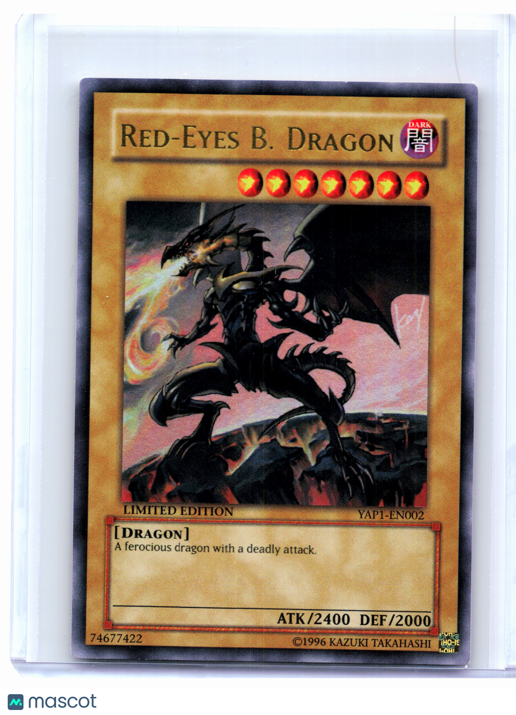 2008 YuGiOh—Red-Eyes B. Dragon #YAP1-EN002 Anniversary Pack—Ultra Rare (LE) [LP]